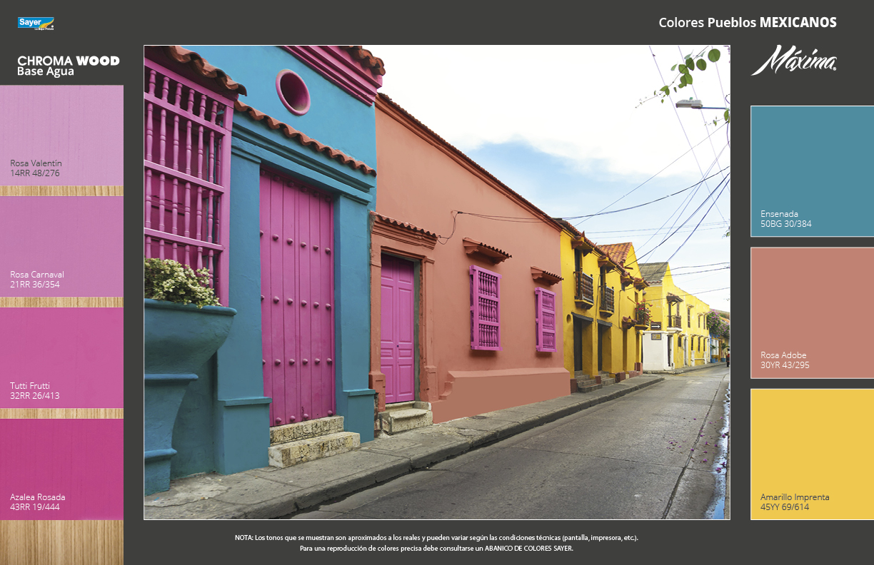 Inspírate con los Colores de Pueblos MEXICANOS – Novedades Sayer