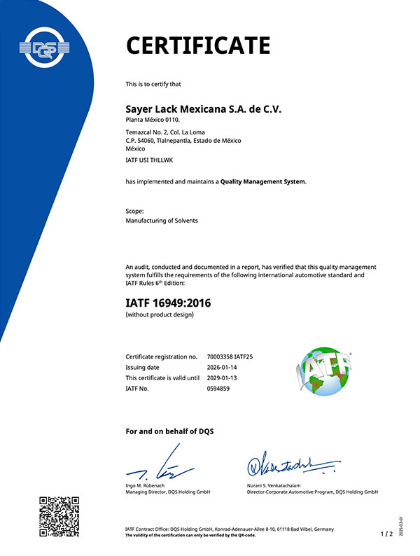 IATF Sayer Lack Mexico 0110 ENG