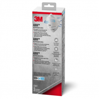 RESPIRADOR AURA 9320D 3M 3PCK