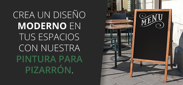 Pintura para pizarron de gis.